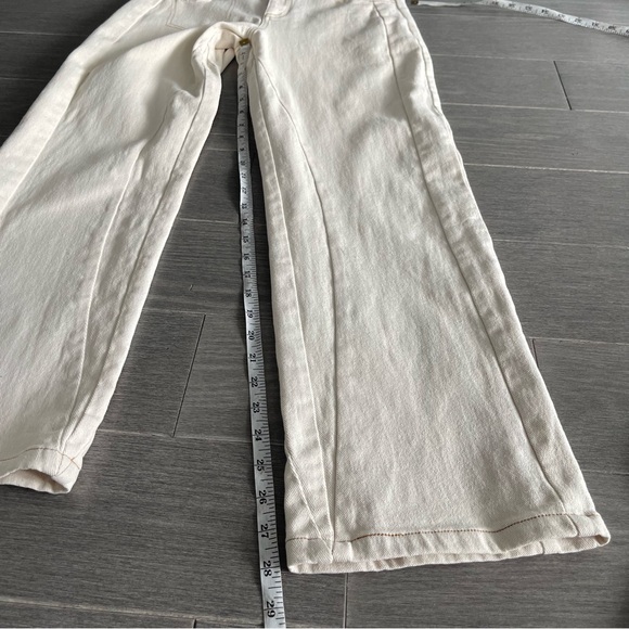 I.AM.GIA. Straight Leg Jeans Size S Off White Cream Ecru  Faux Back Pockets - Picture 16 of 16